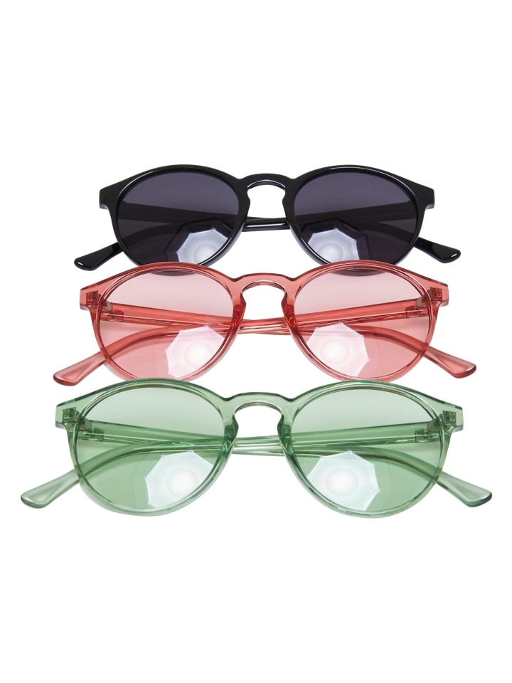 Urban Classics Urban Classics Sonnenbrillen in black/palepink/vintagegreen günstig kaufen onesize