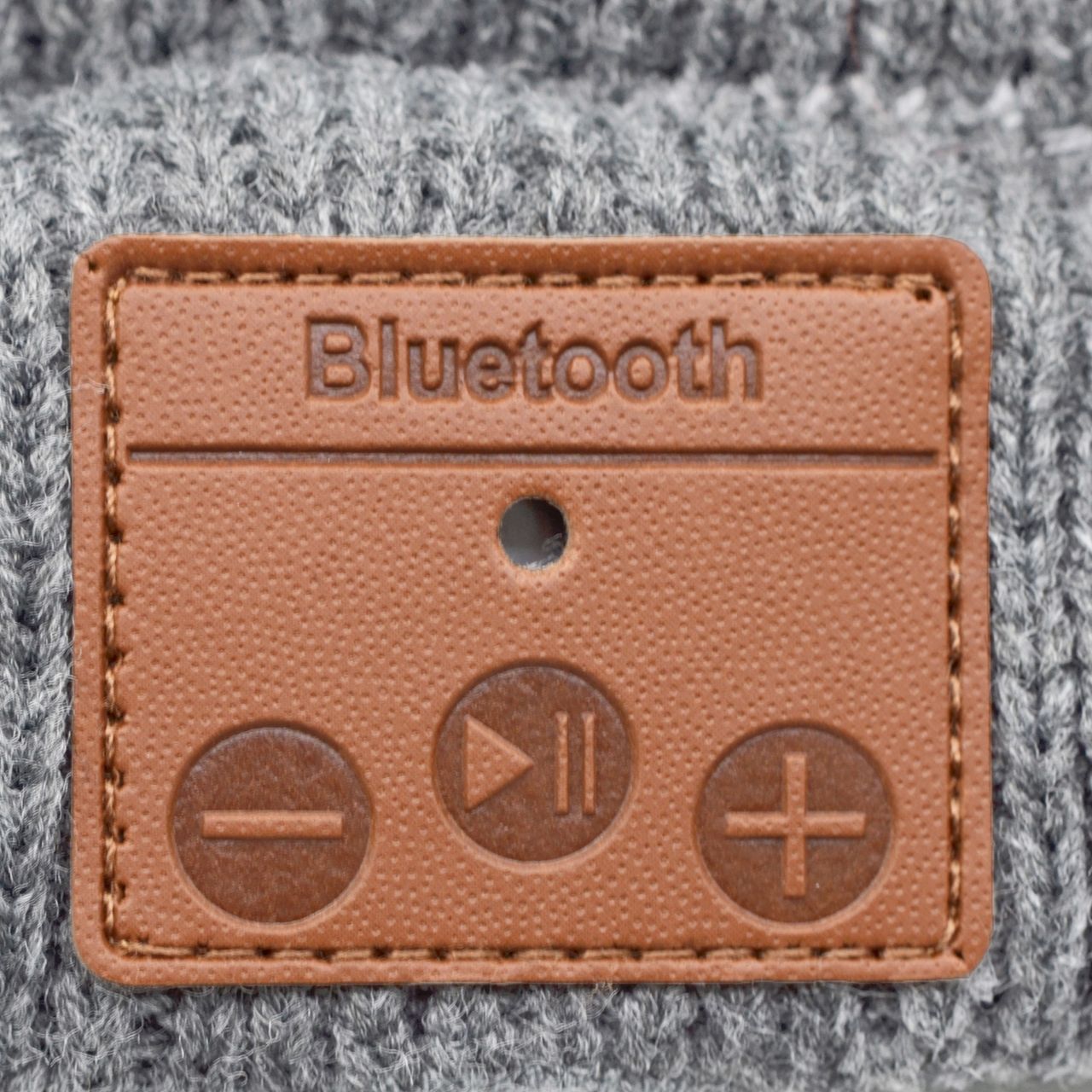 Sharon Beanie mit Bluetooth Kopfhörer, hellgrau