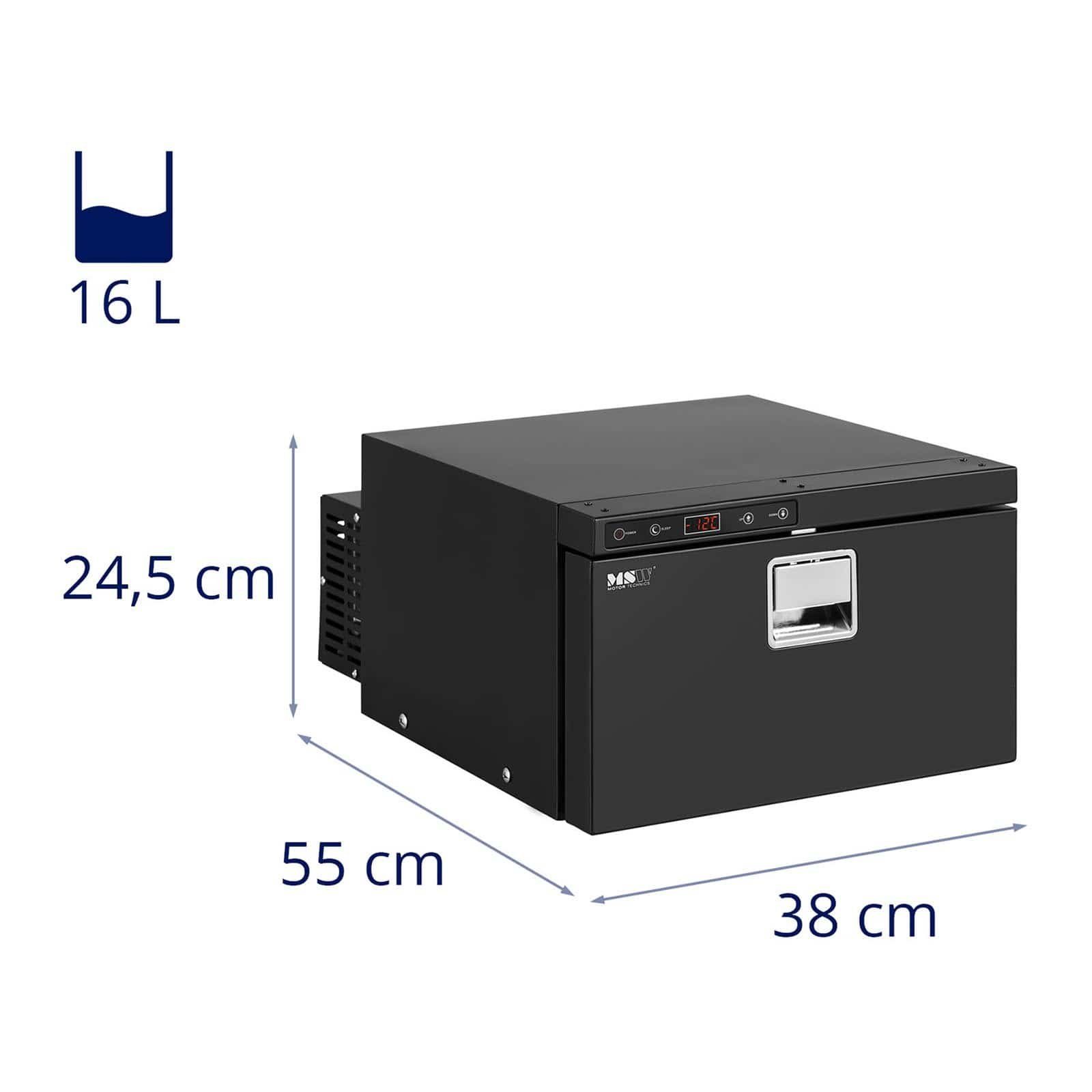 MSW Elektrische Kühlbox Auto-Kühlschrank mobiler Kühlschrank Reisekühlschrank 35 W 16 L -12