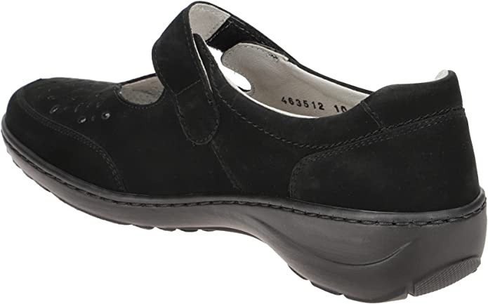 WALDLÄUFER Komfort Slipper schwarz