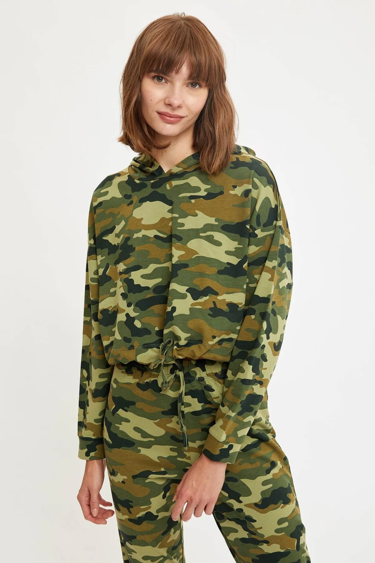DeFacto  Pyjamaoberteil - Grün - Camouflage