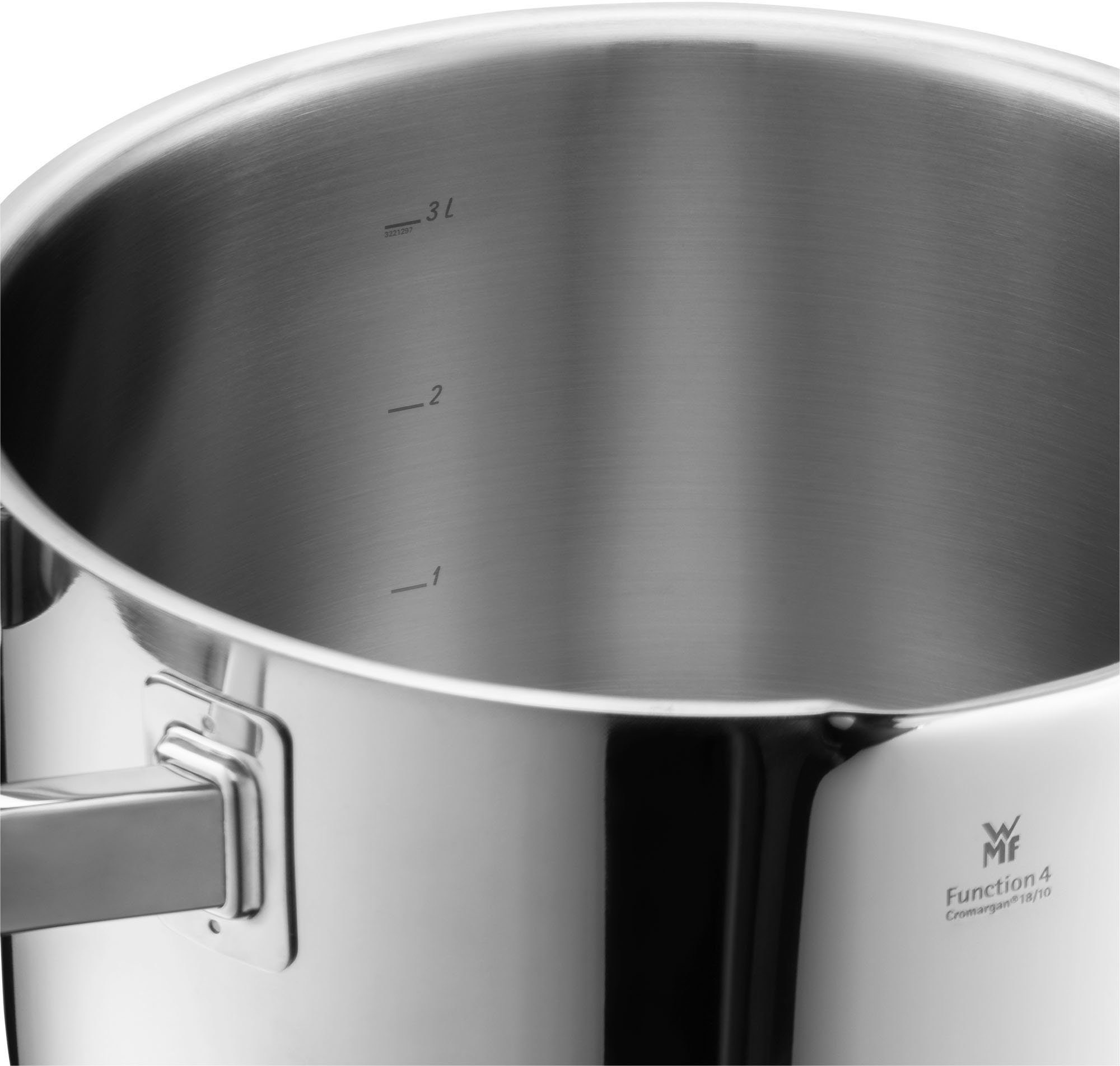 WMF Topf-Set Function 4, Cromargan® Edelstahl Rostfrei 18/10 (Set, 5-tlg), Induktionstöpfe