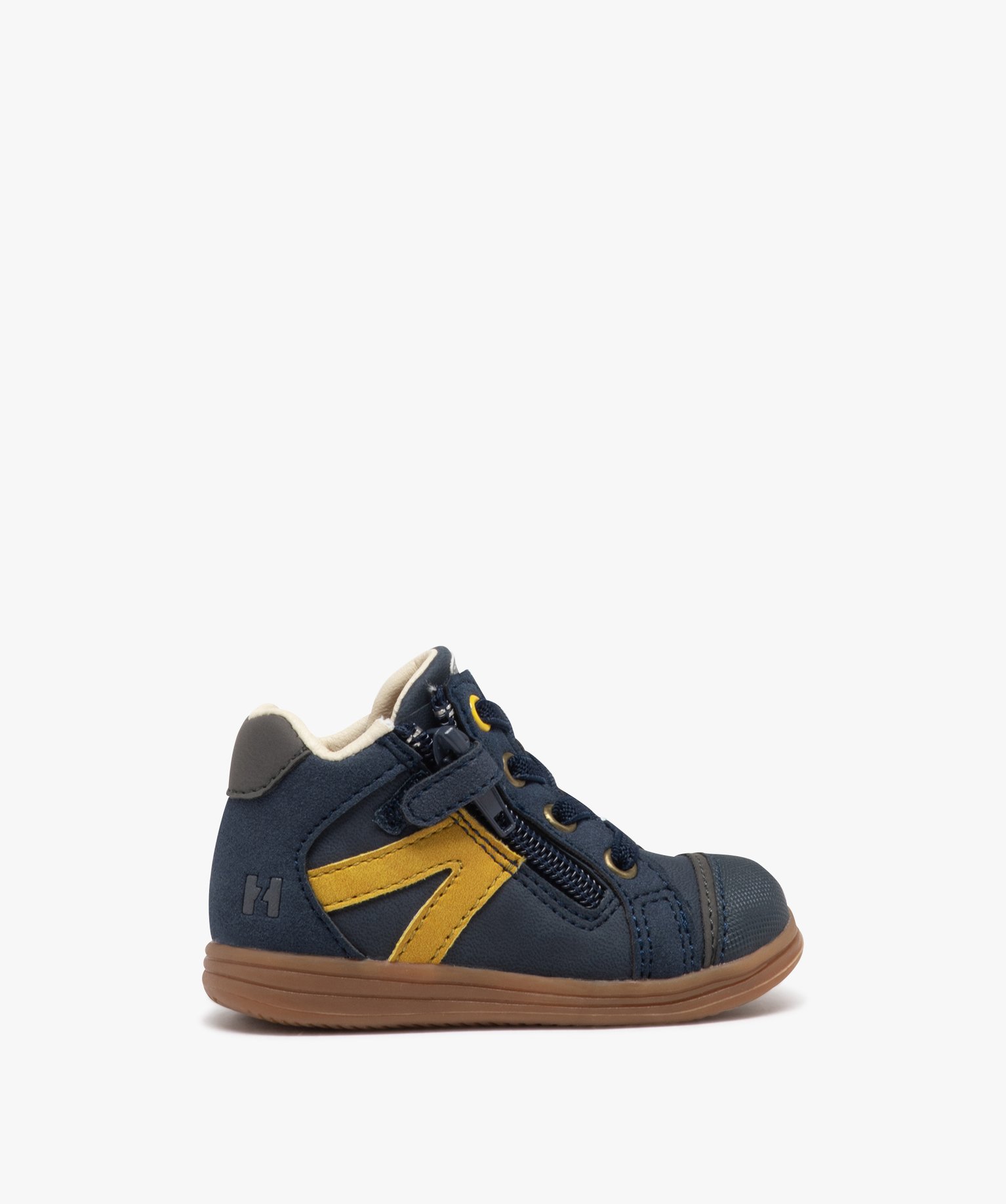Chaussures premiers pas bébé Garçon bicolores - Hobiz marine | GEMO