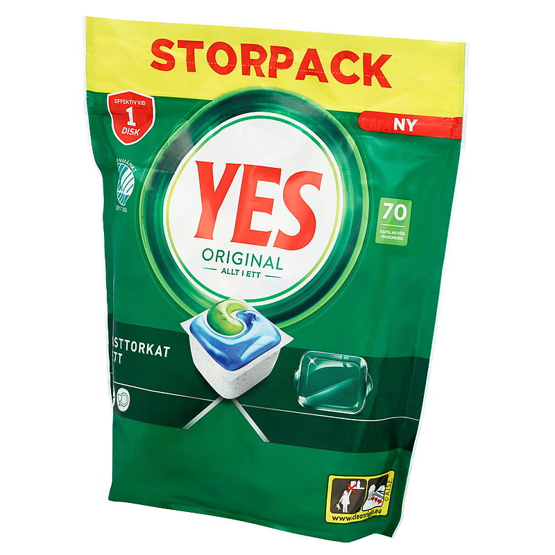 Yes Yes oppvasktablett 70 stk Original
