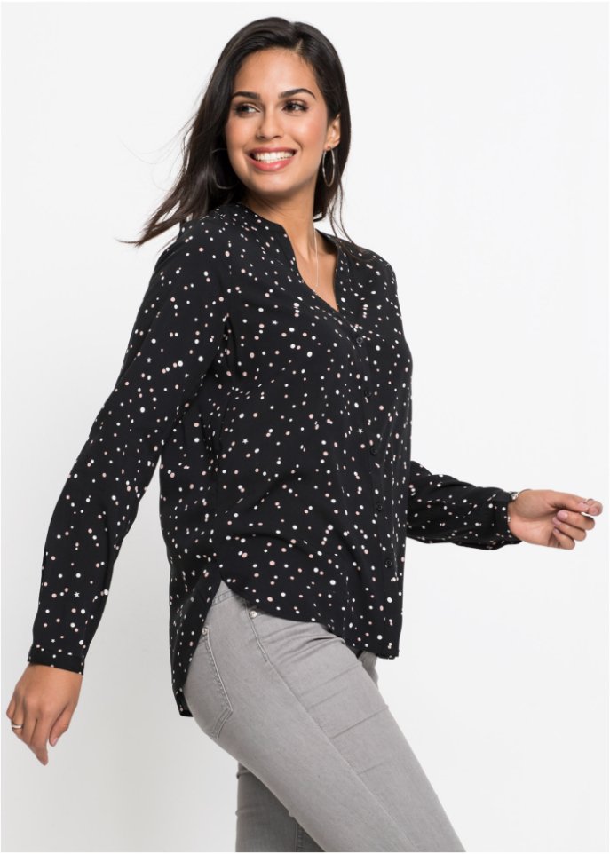 Bluse mit Pünktchen