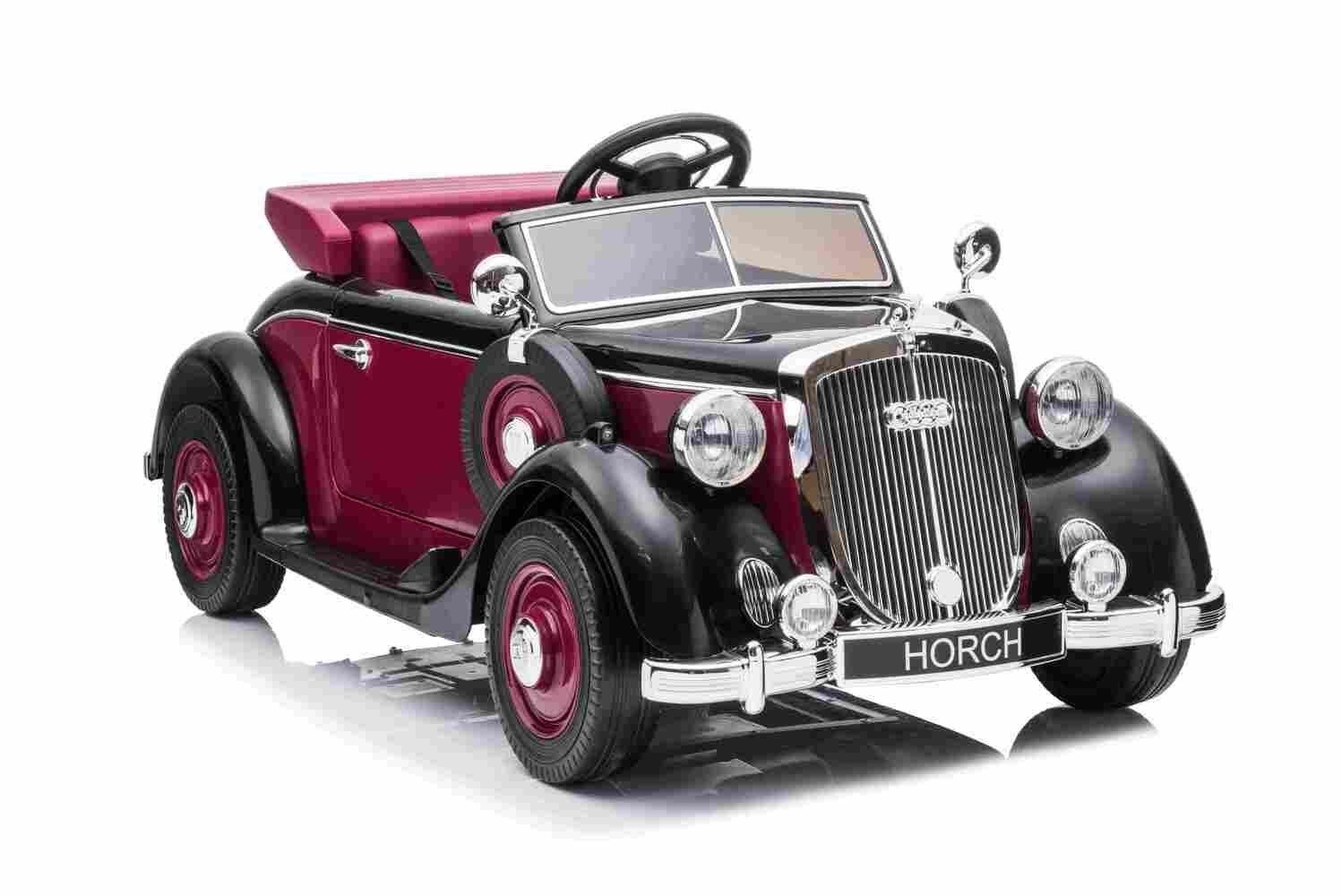 BoGi electric children's car Audi Horch children's vehicle 930V 2x120W vintage EVA 1xchild 1xadult
