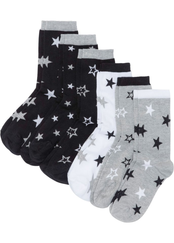 Damen Socken (6er Pack) mit Bio-Baumwolle