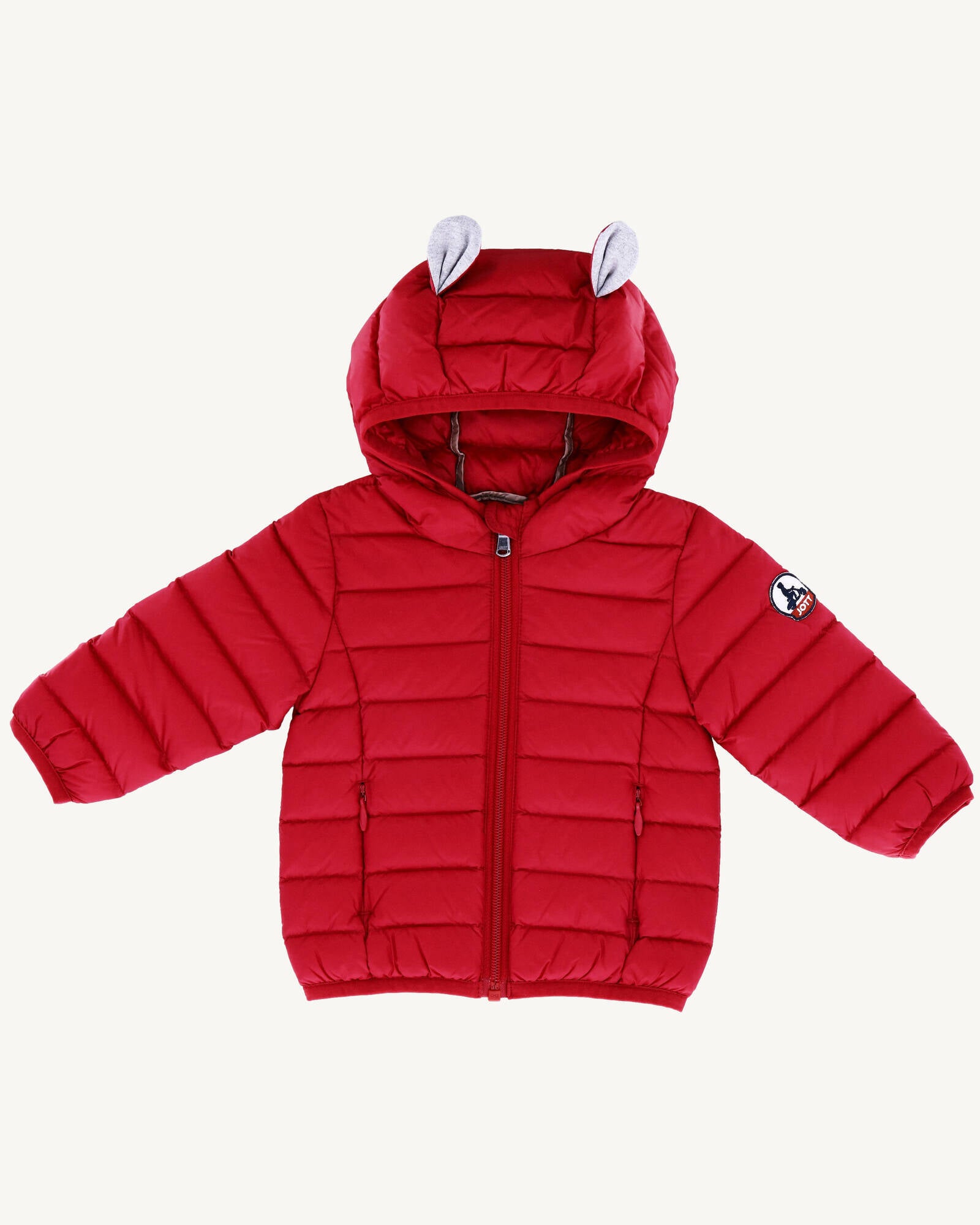 Doudoune à capuche bébé Rouge Mael