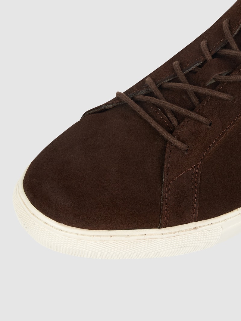 Sneaker aus Veloursleder Modell 'Galaxy' in dunkelbraun