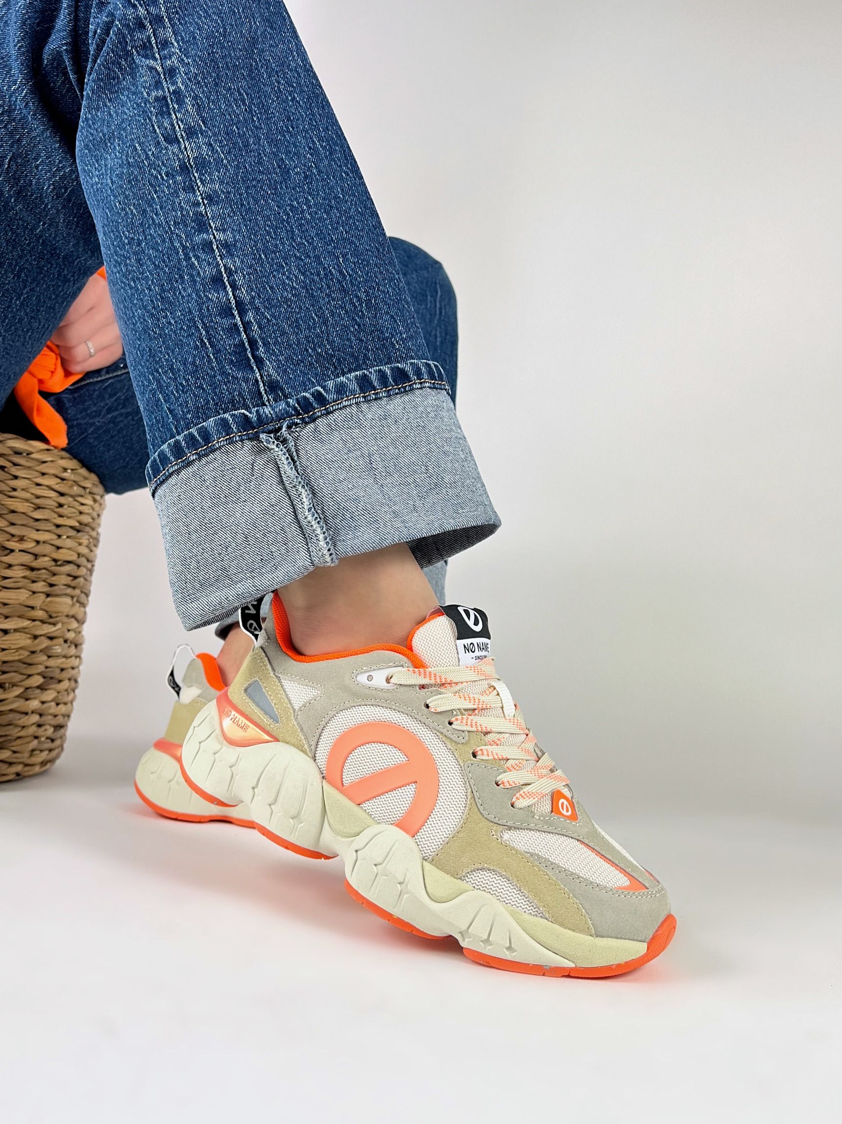 No Name  KRAZEE RUNNER - Beige Orange