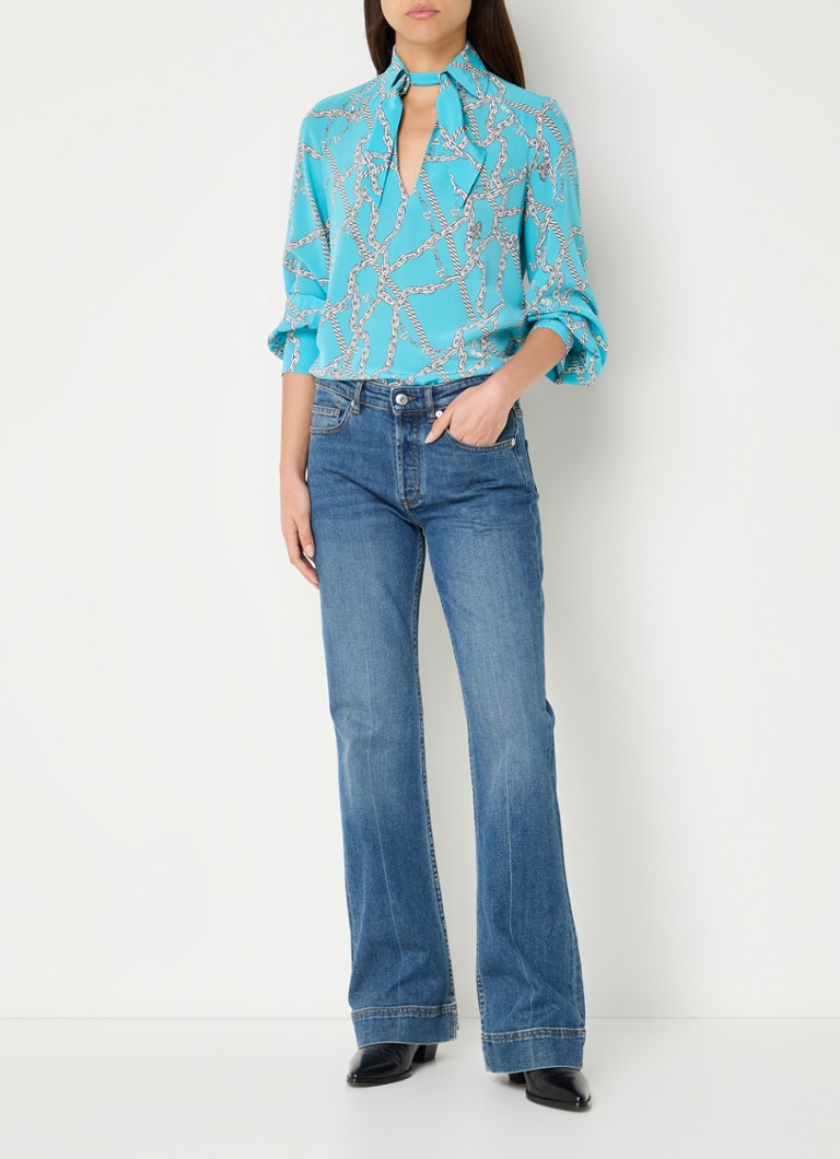 Zadig&Voltaire printed silk tuile tunic
