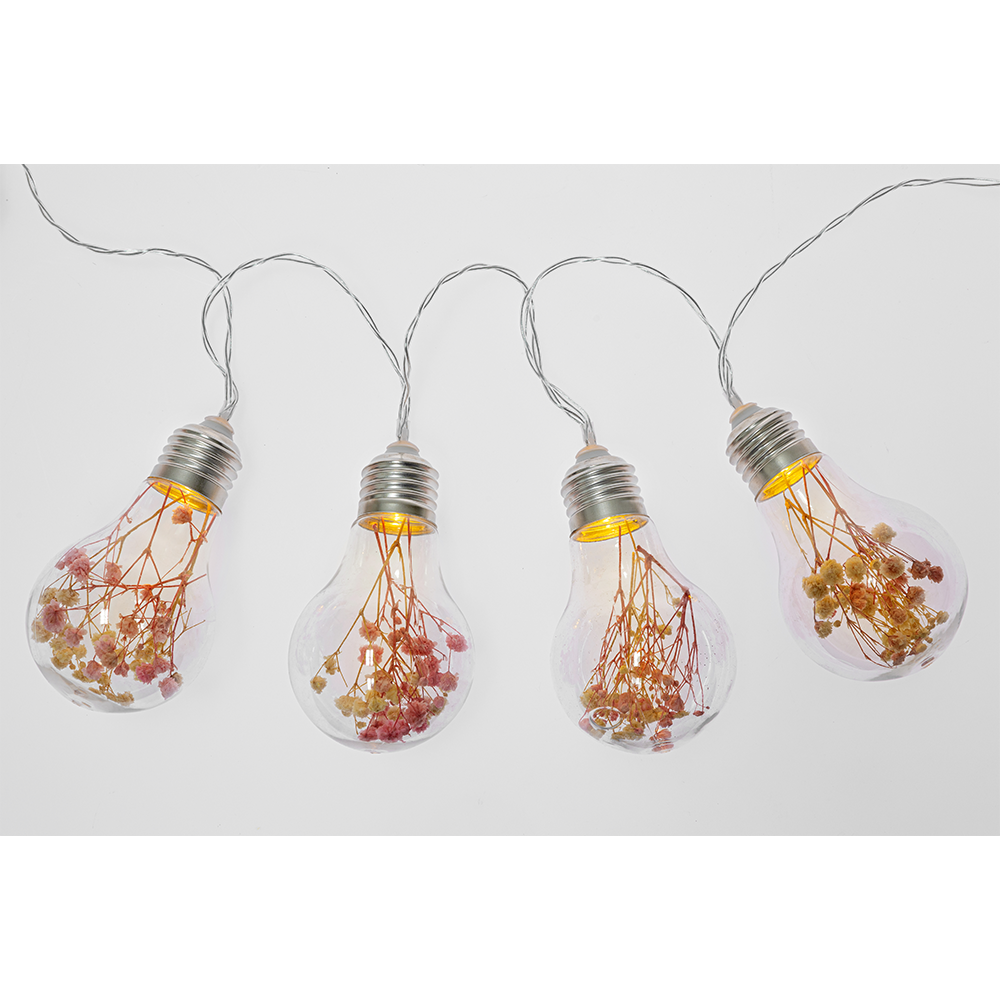 I-Glow LED-Lichterkette mit transparentem Kabel
