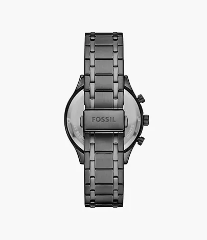 Fossil Outlet Uhr Fenmore Multifunktionswerk Edelstahl rauchgrau
