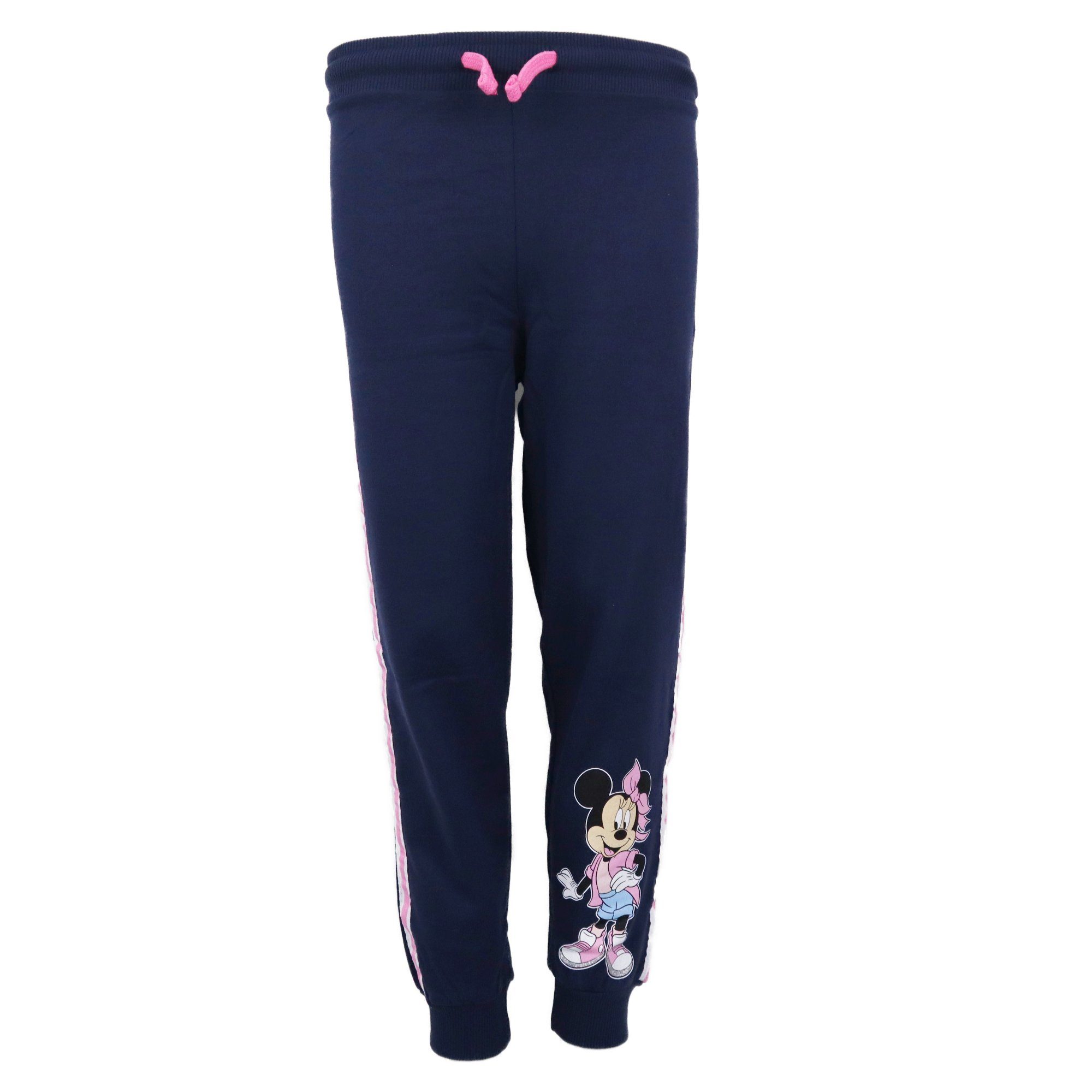 Minnie Mouse Jogginghose  Minnie Maus Mädchen Kinder Hose Gr. 104 bis 134, Dunkelblau