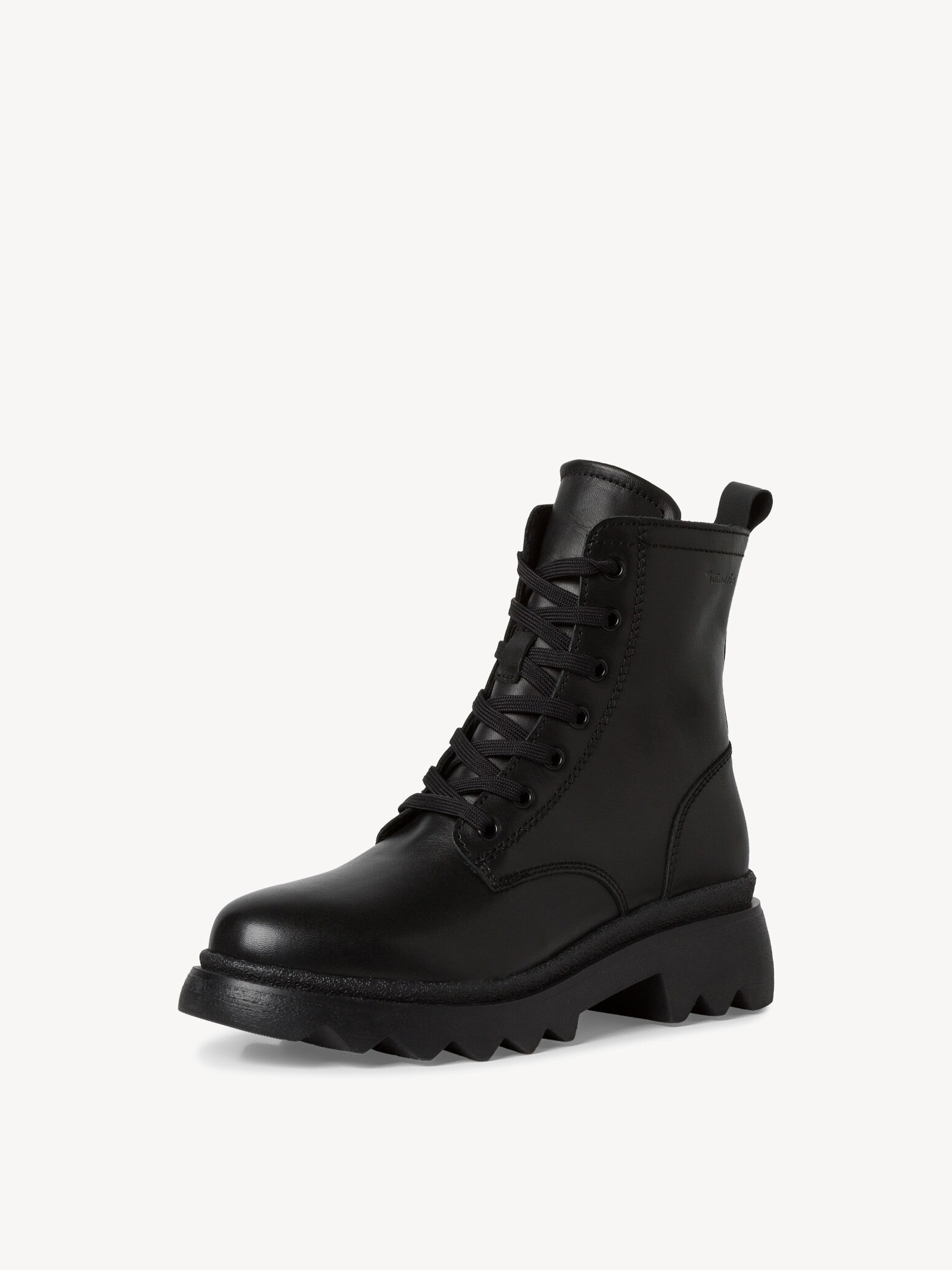 Bottine en cuir - noir