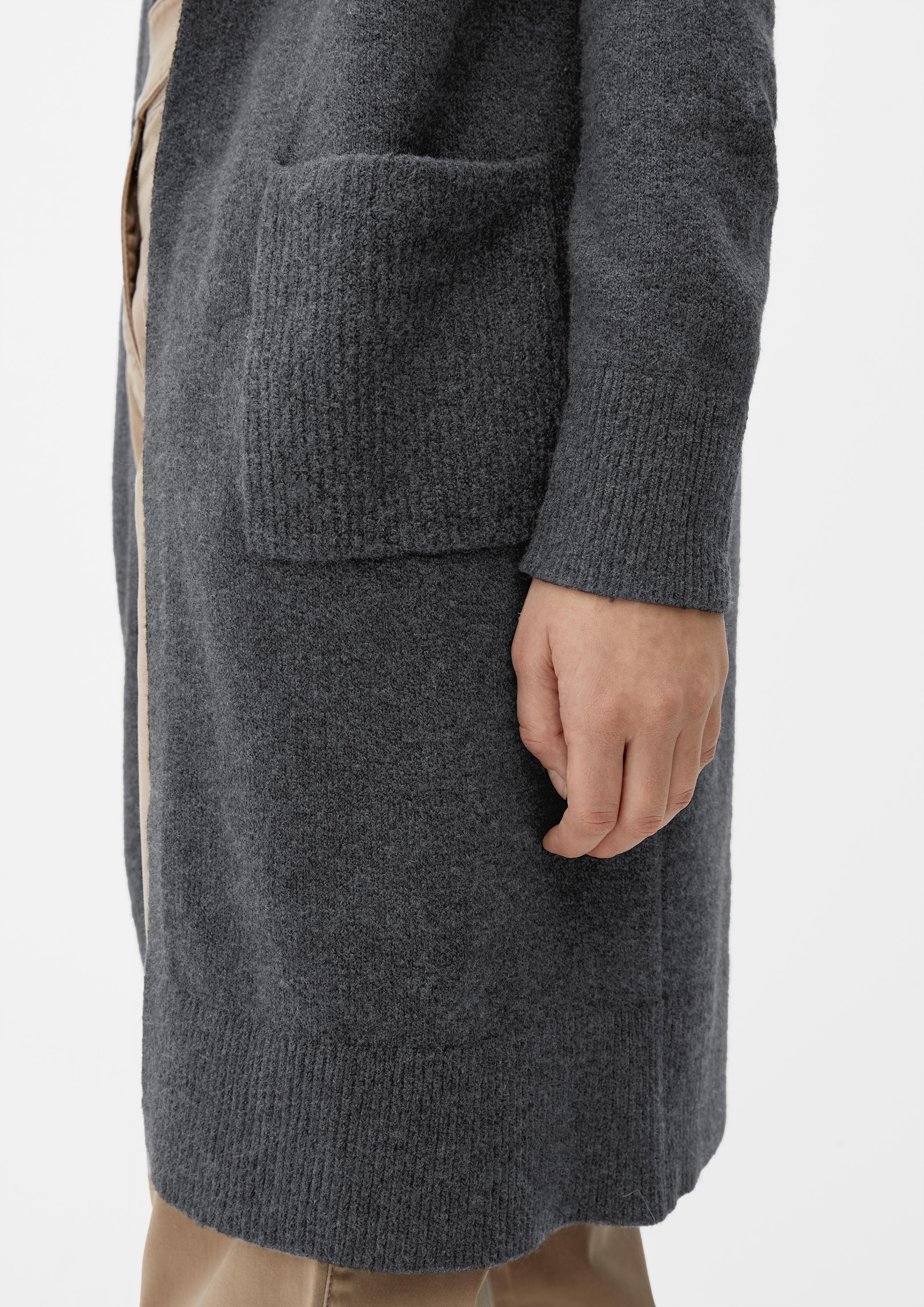 Long-Cardigan mit Kapuze  2118908-9898