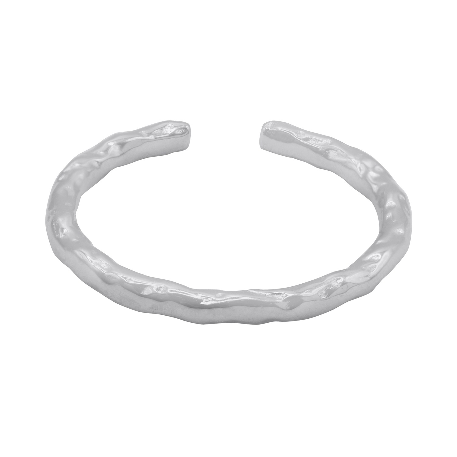 Heideman Quinc Ring, polished silver color