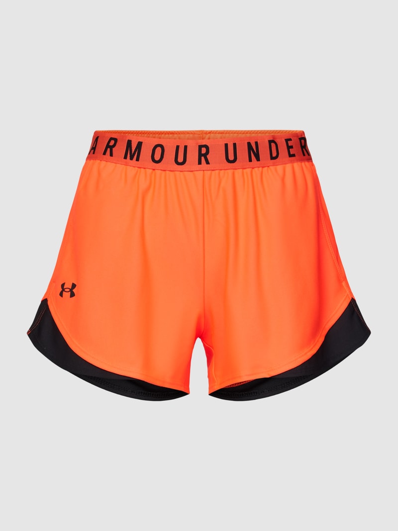 Shorts mit Label-Details Modell 'Play Up' in hellrot