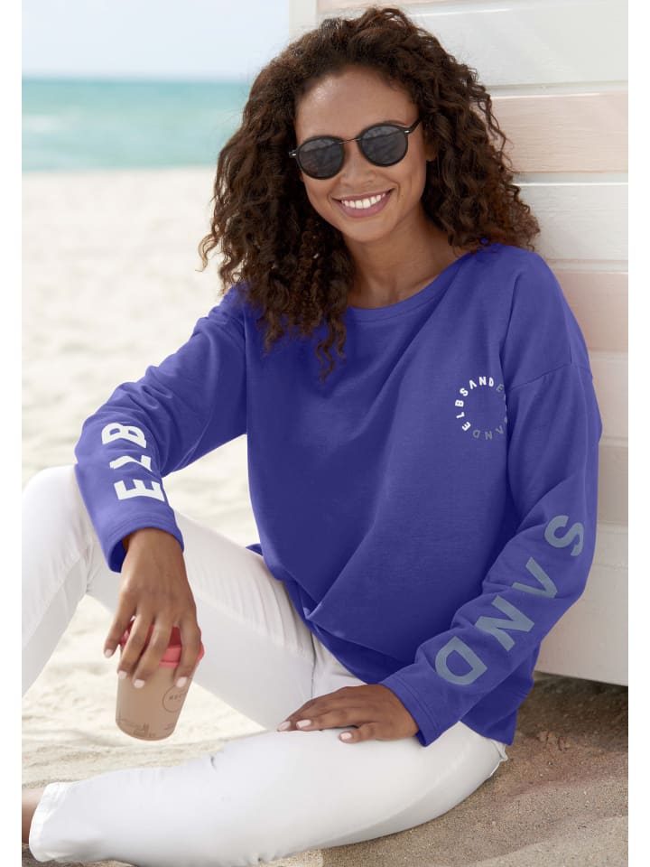 ELBSAND Sweatshirt in blau günstig kaufen
