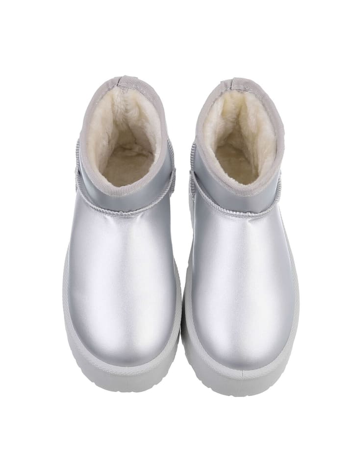 Ital-Design Stiefelette in Silber günstig kaufen