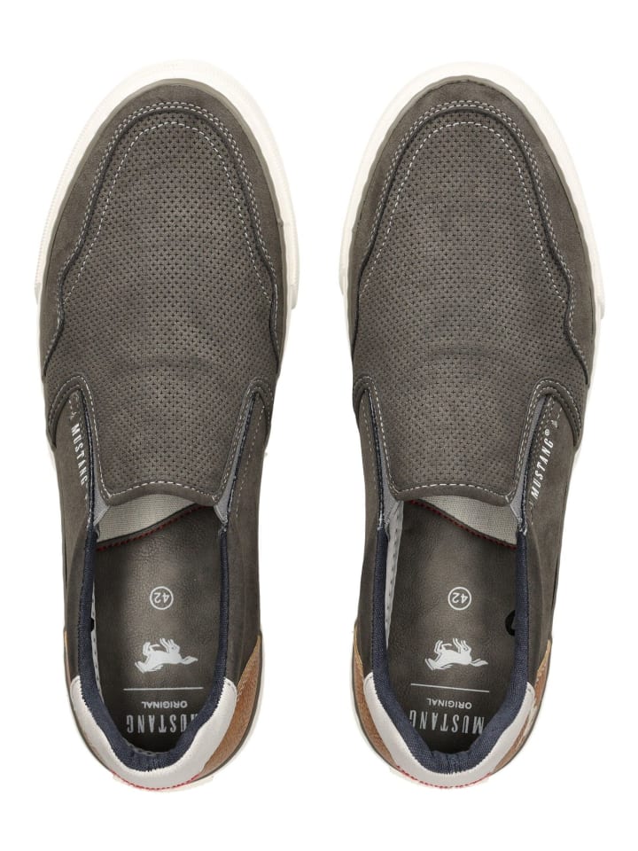 Mustang Slipper in Grau günstig kaufen