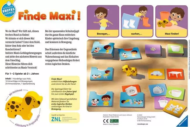Finde Maxi! - Lernspiel ab 2.5 Jahren