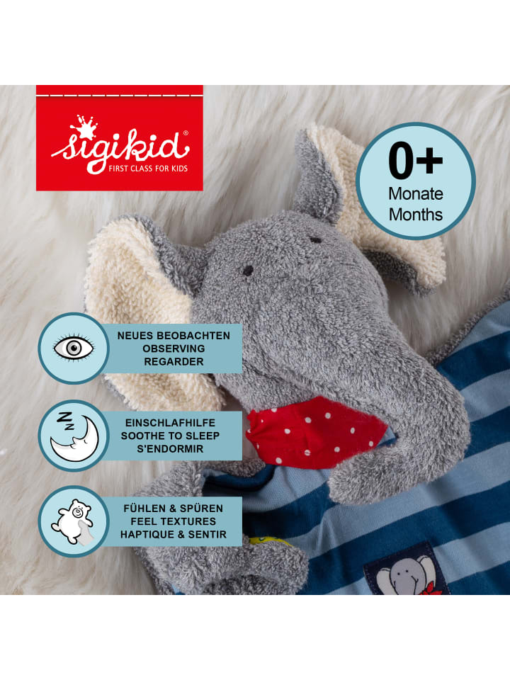 Sigikid Schnuffeltuch Classics in blau günstig kaufen onesize
