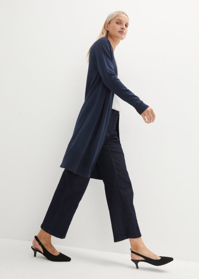 Longstrickjacke