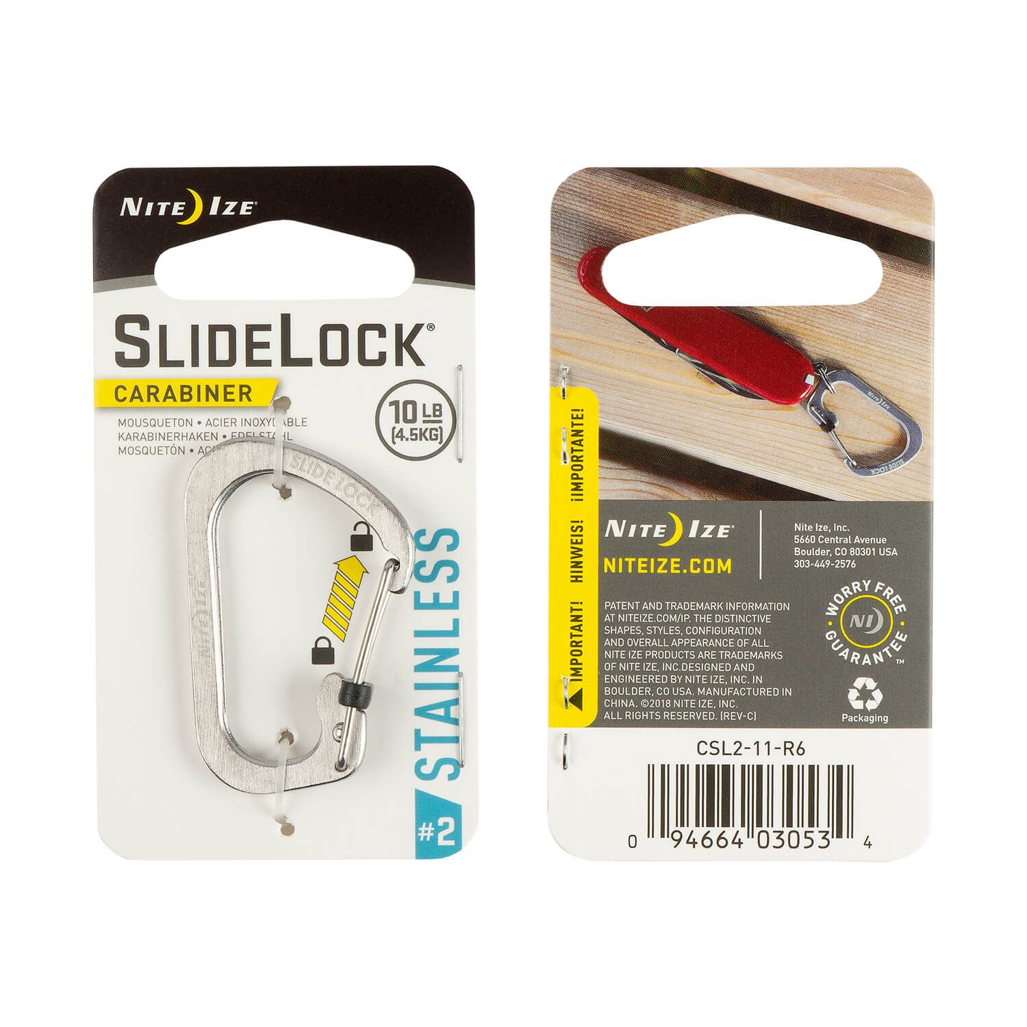 S-Biner Slide Lock Karabiner