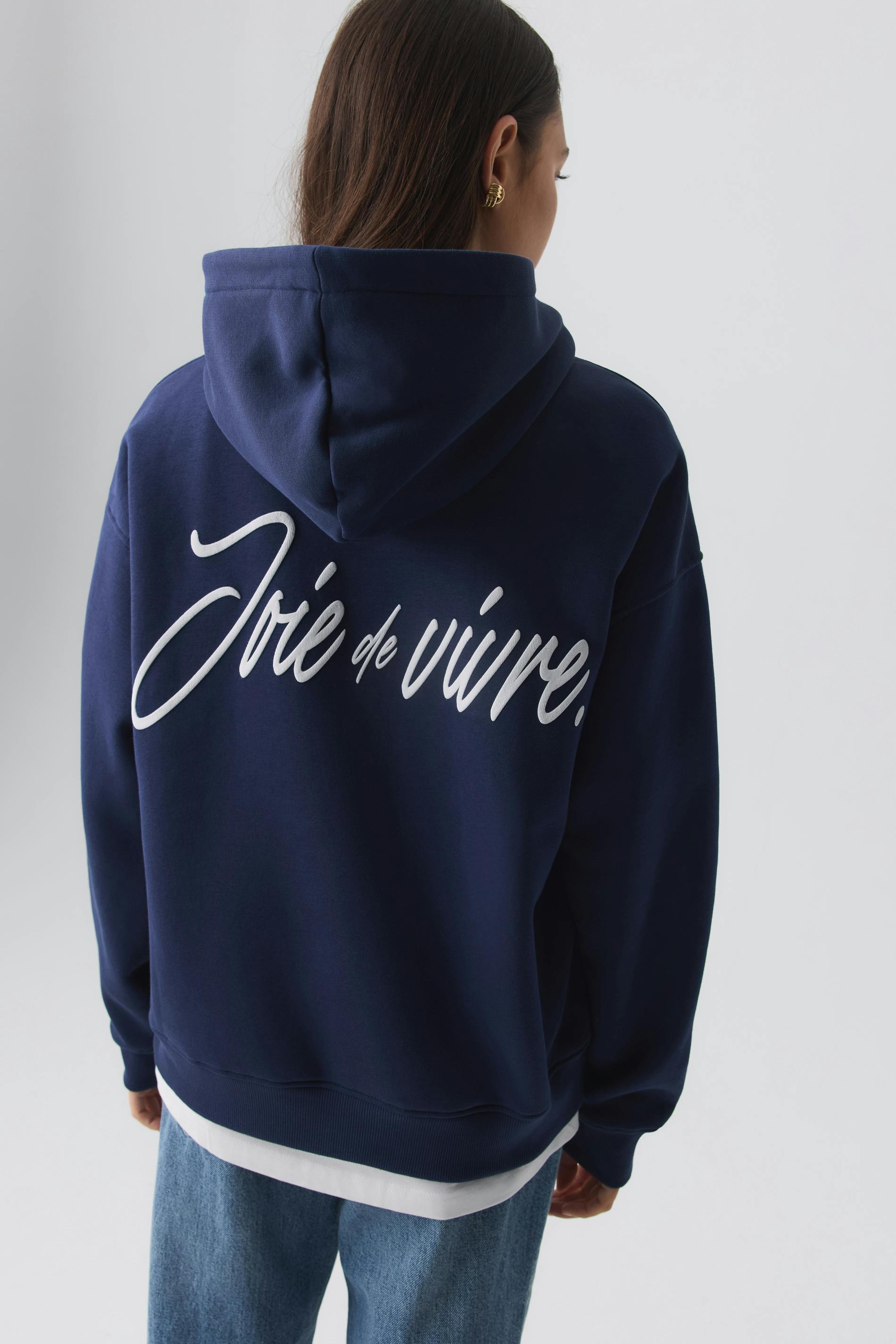 Oversized print hoodie