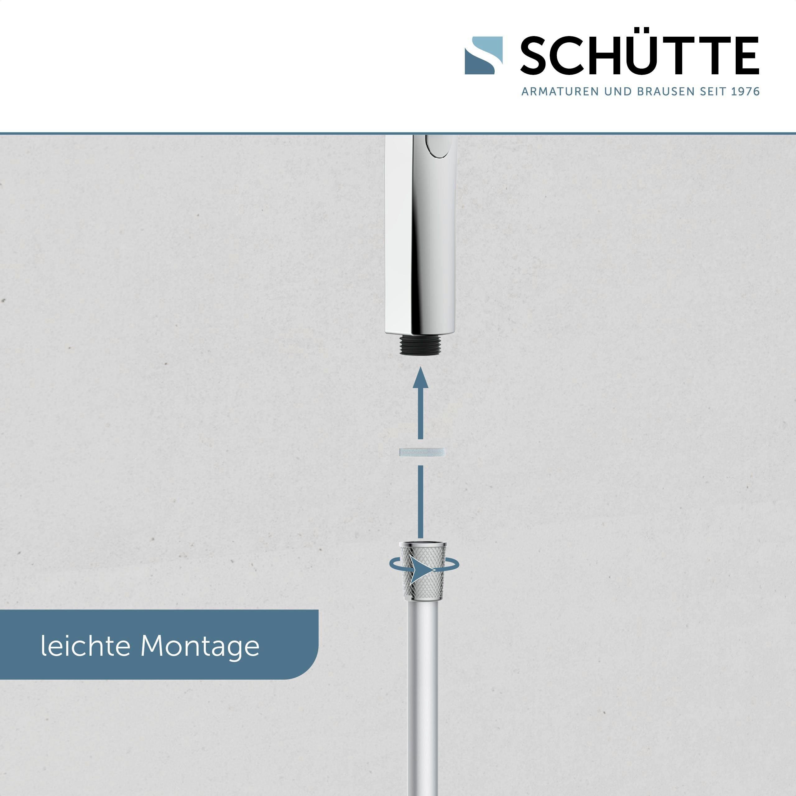 Schütte Handbrause SAMOA RAIN, (1-tlg), Inkl. Wasserspardichtung-bis zu 50 % Wasserersparnis, Antikalk-Noppen