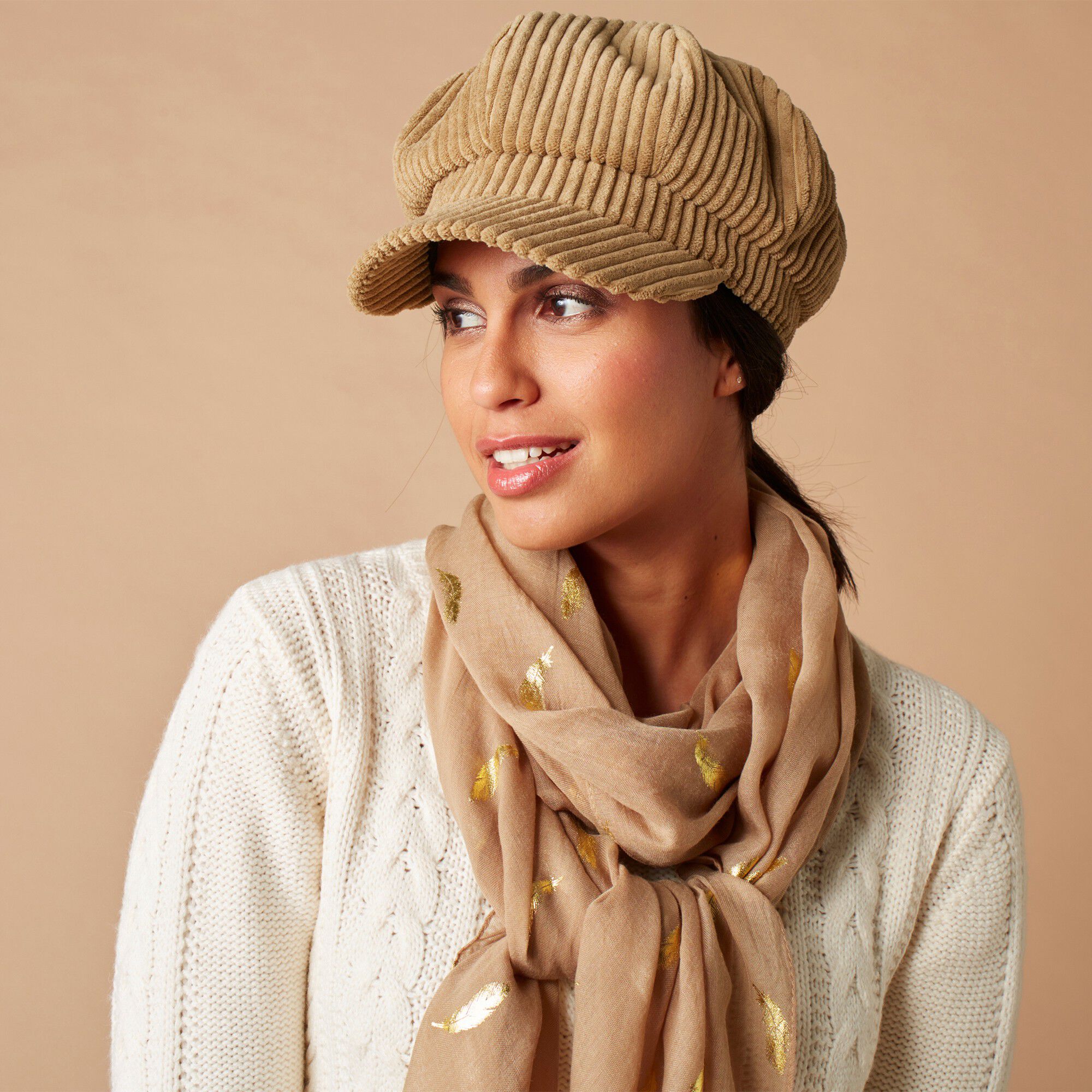Casquette velours réglable