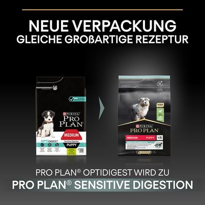 PURINA PRO PLAN Medium Puppy Lamm & Reis Sensitive Digestion