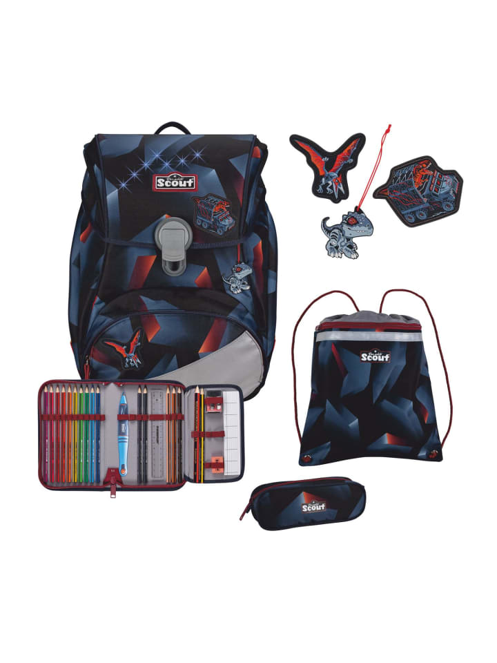 Scout Scout Alpha Schulranzen-Set 4 teilig Exklusiv LED Gravity günstig kaufen onesize