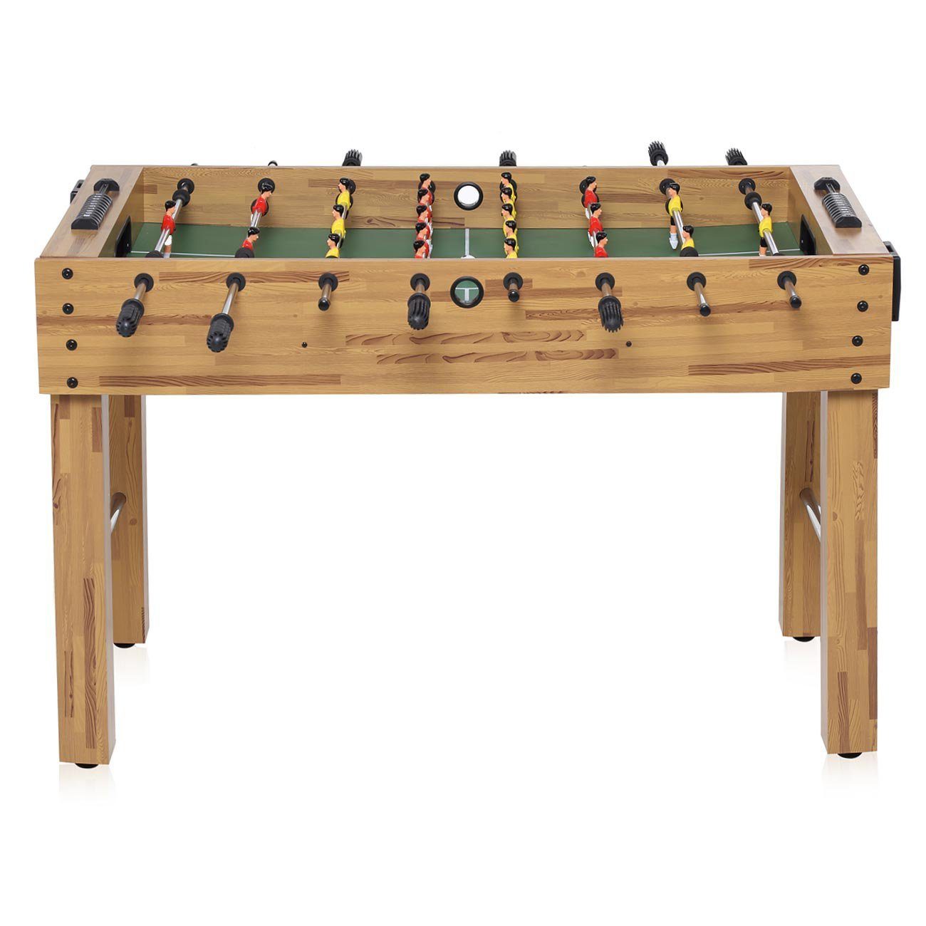 SAMAX Kickertisch Kickertisch / Tischfußball aus Holz mit Getränkehalter