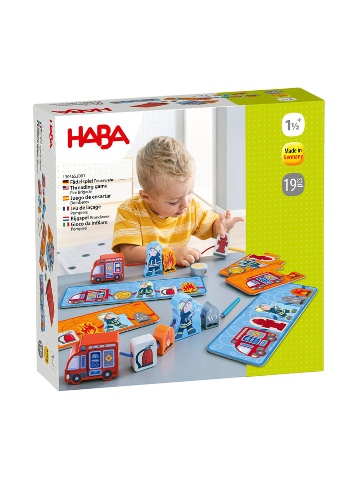 Haba Lernspielzeug Fädelspiel Feuerwehr in mehrfarbig günstig kaufen onesize