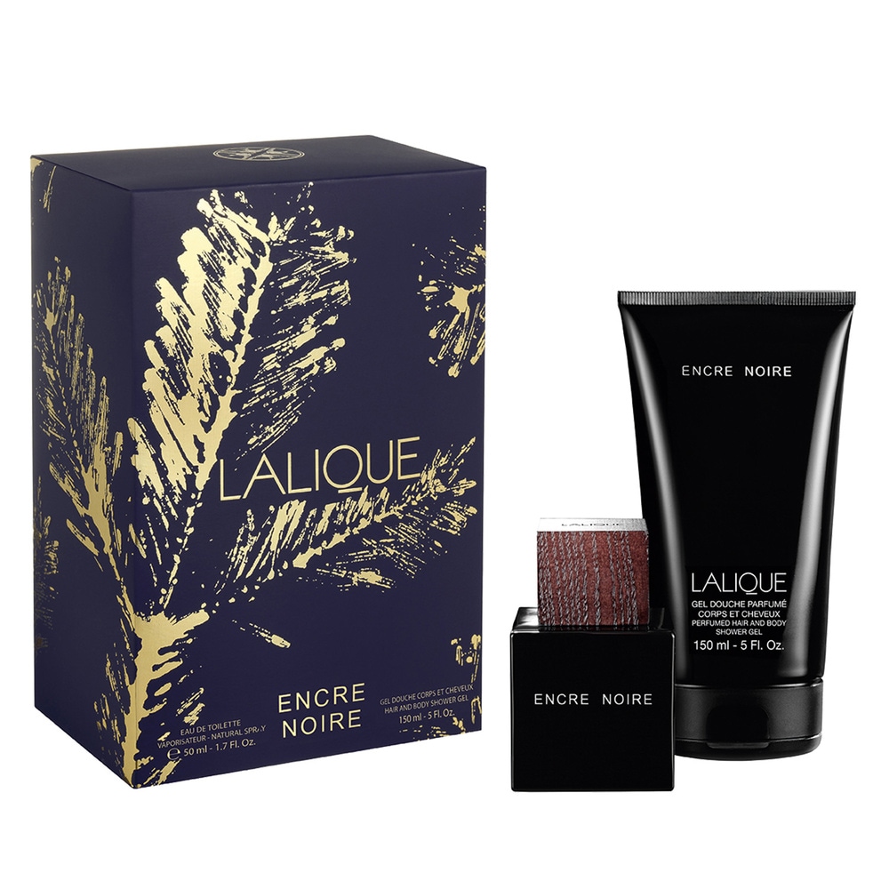 Lalique Coffret Encre Noire(EdT 50ml, SG 150ml) COFFRET
