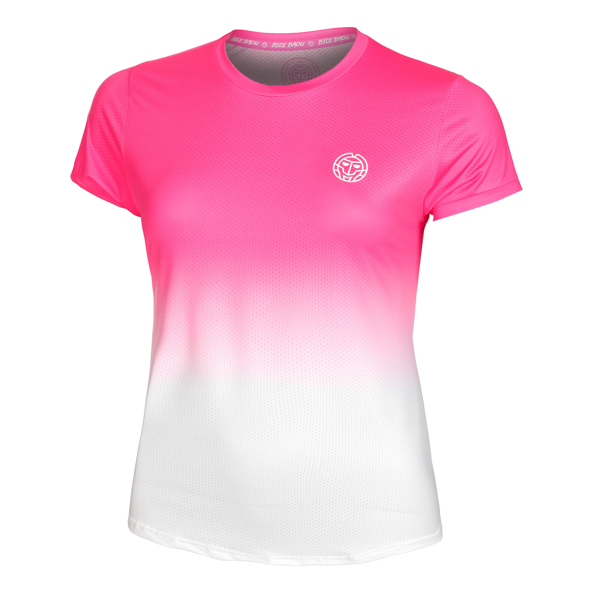 Crew Gradiant T-Shirt Damen - Pink, Weiß