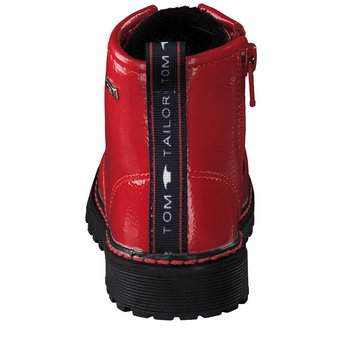 Tom Tailor Schnür Boots in rot