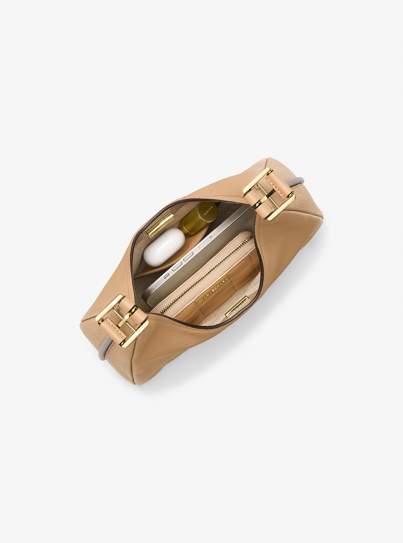 Nolita Liten Hobo Skulderveske i Rustskinn - CAMEL