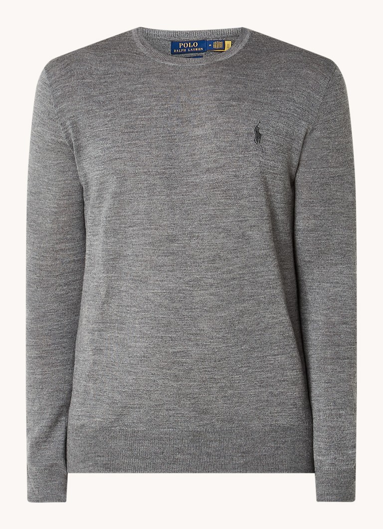 Ralph Lauren Fine-knit wool pullover with logo