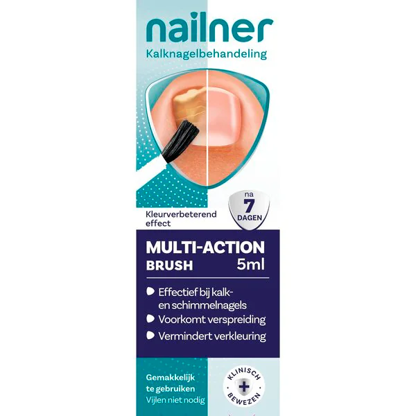 Nailner Multi-Action 2-i-1 Soppneglebørste 5ml