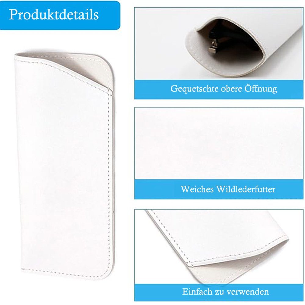 Tian Dee Brillenetui 3 Stück Brillenetui Weich, Cortex Brillenetui, Slip in Pouch Holder