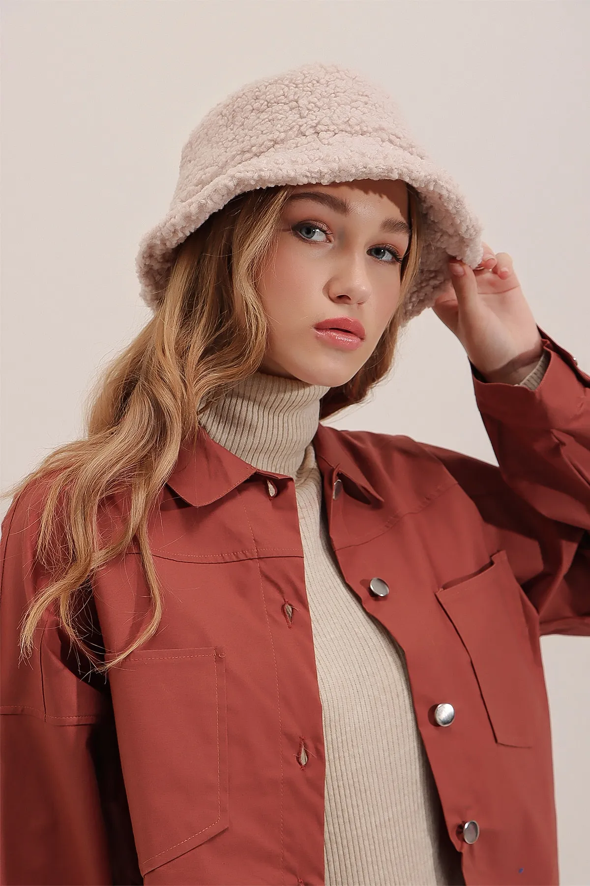 Trend Alaçatı Stili  Cap - Beige