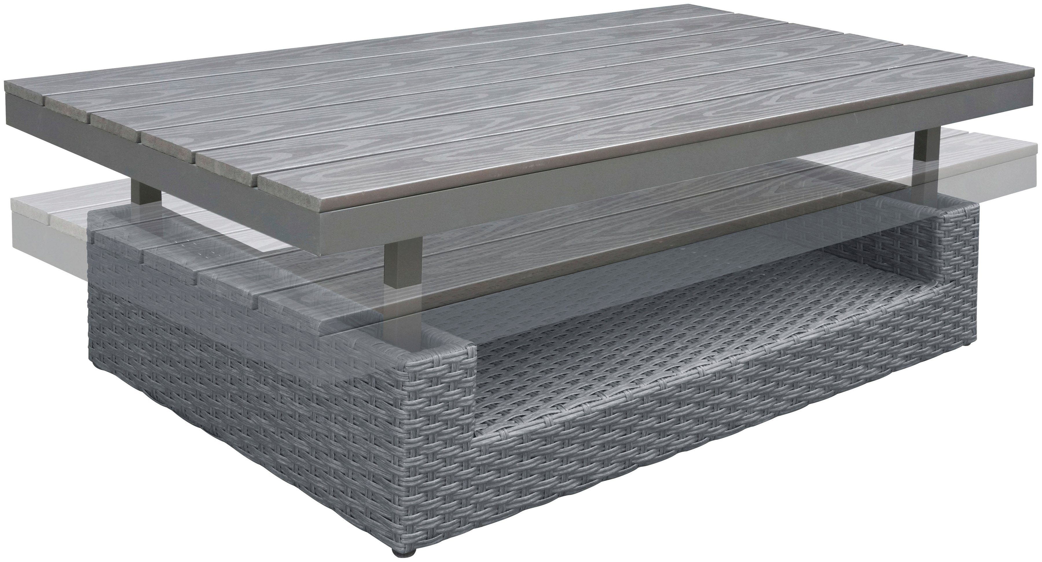 KONIFERA Gartenlounge-Set Cremona, (Set, 8-tlg), höhenverstellbarer Tisch