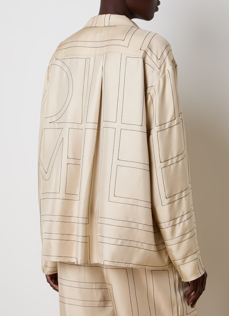TOTEME Silk blouse with graphic print