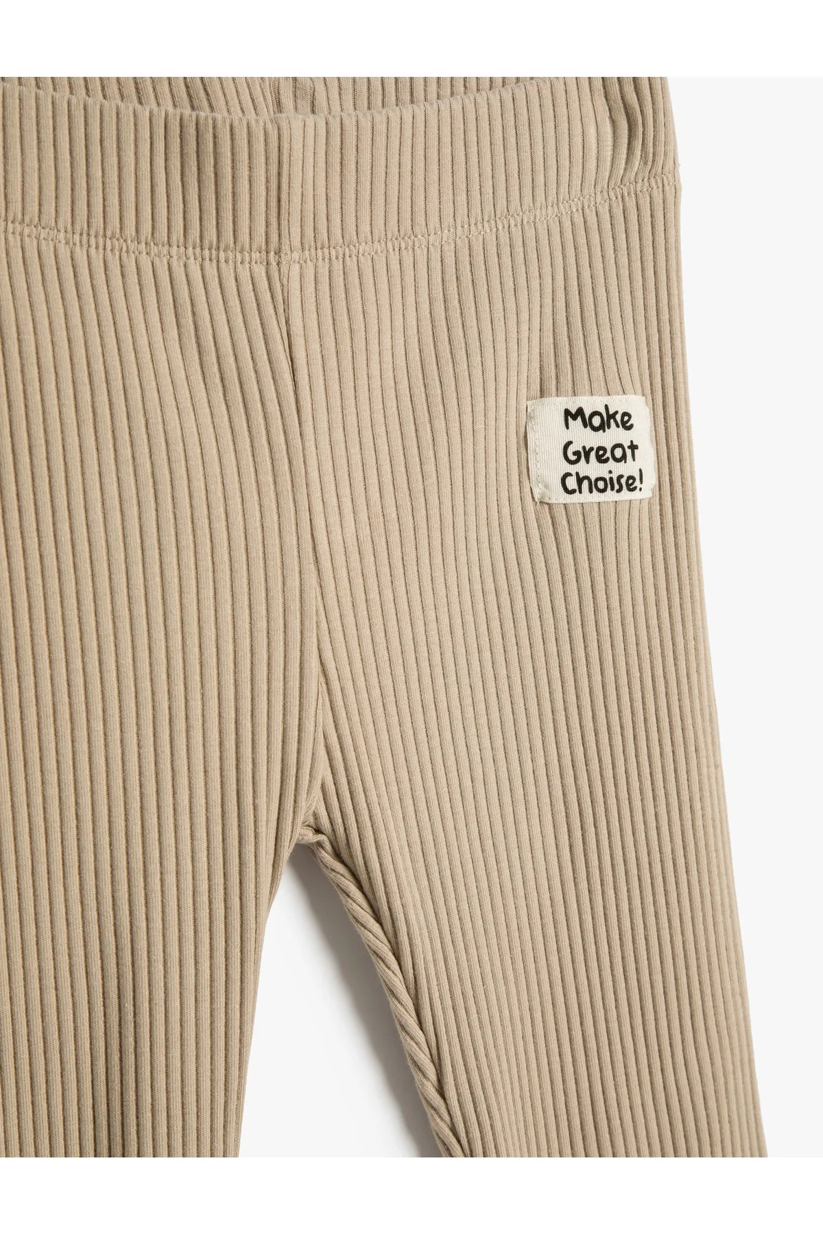 Koton  Basic-Leggings mit elastischem Bund aus gerippter Baumwolle