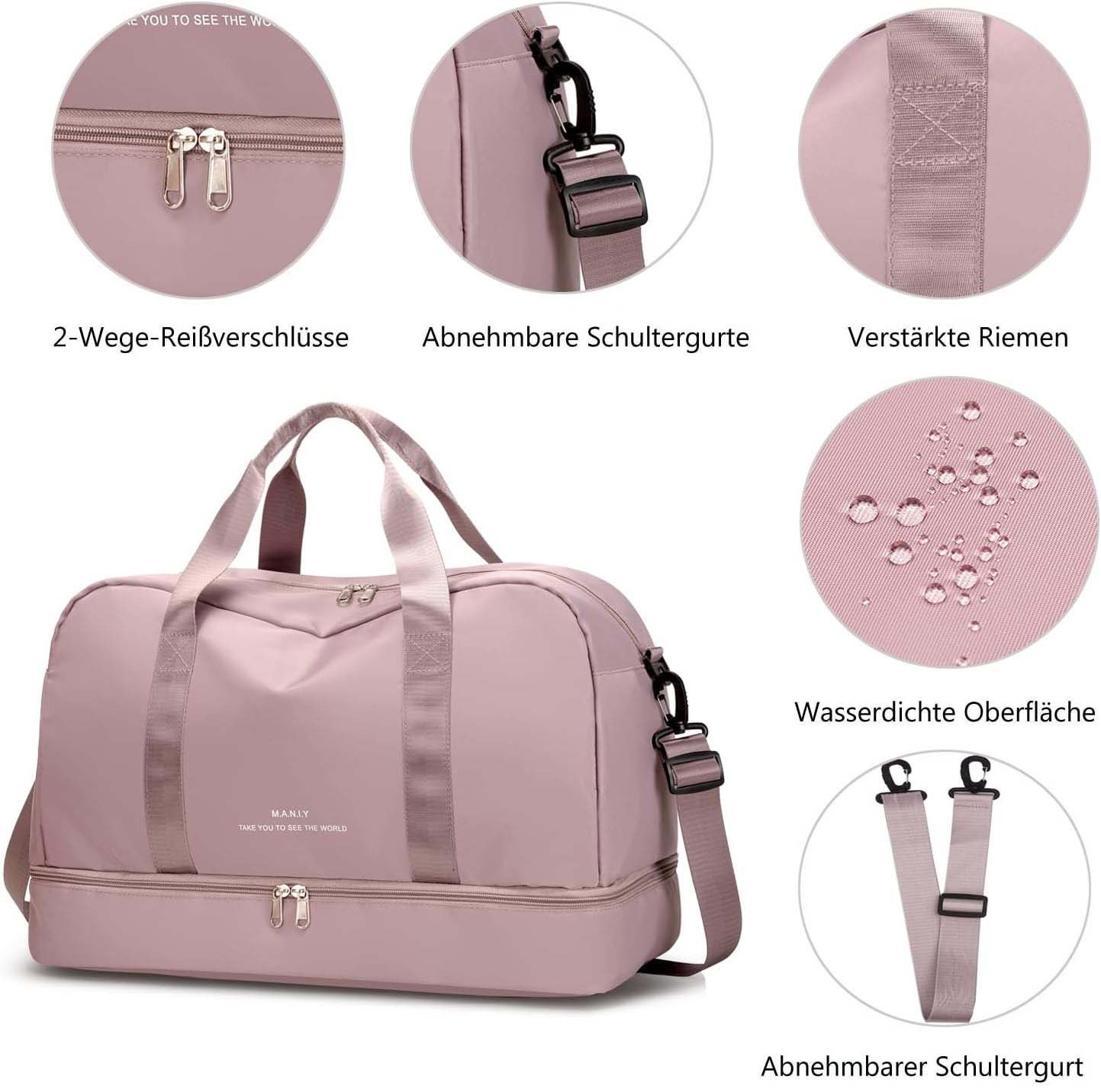 Coonoor Reisetasche Sporttasche Wasserfest Handtasche für Sport & Reisen