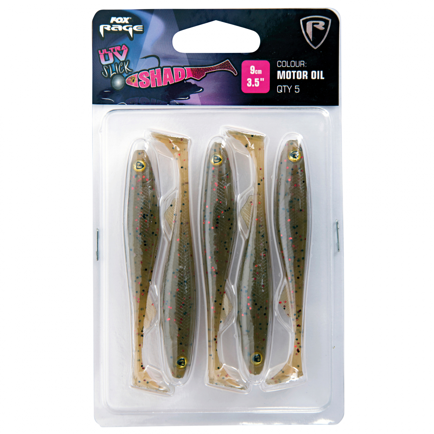 Fox Rage Slick Shad Ultra UV (Motor Oil)