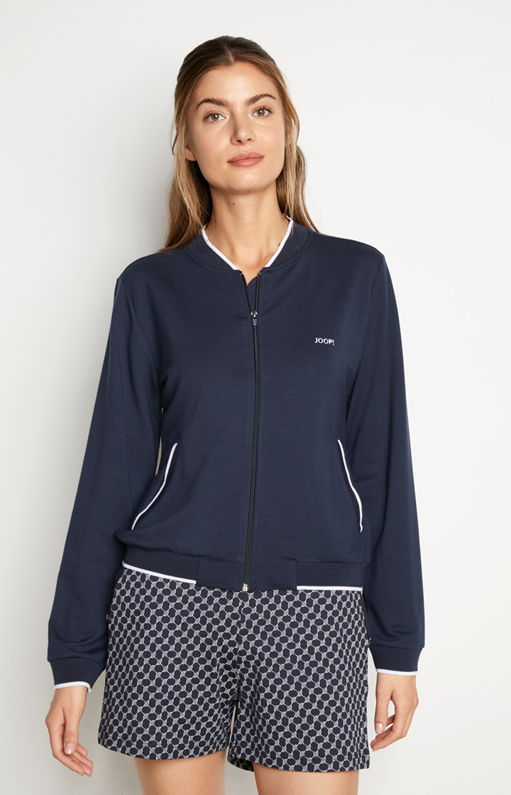 Loungewear Sweatjacke in Midnight-Blau